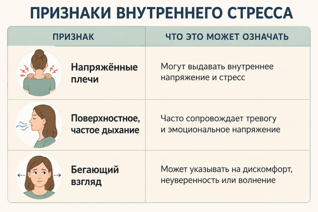 признаки внутреннего стресса